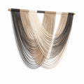 Wandteppich 100 x 120 cm aus Baumwollkordel in Beige Braun - Boho Wanddekoration